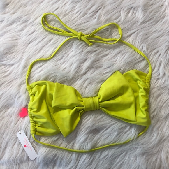 Lolli Other - Lolli Yellow Bow Bikini Top